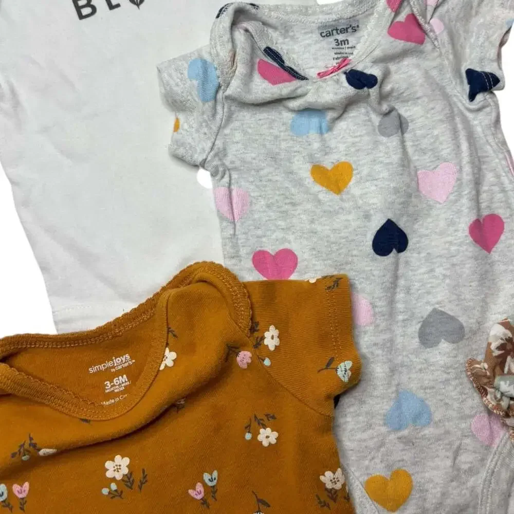 Baby Girl 5-Piece Clothing Bundle 3-6 Months